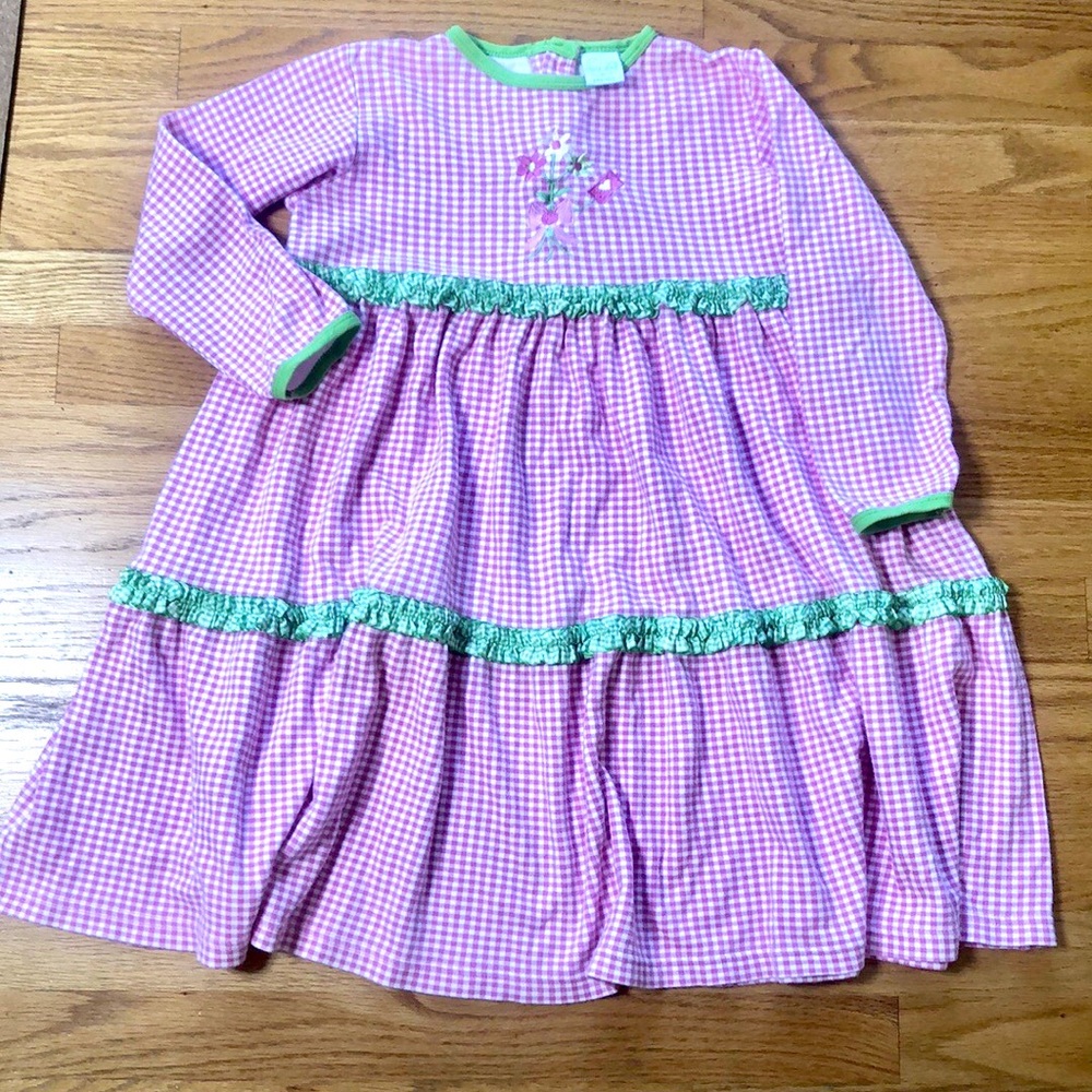 Patsy Aiken Chez Ami Pink Gingham Girls Dress 6X